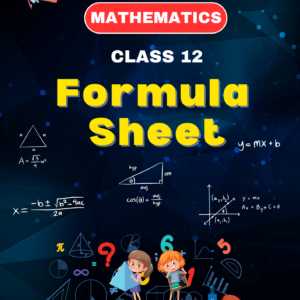 Maths Class 12 Formula Sheet