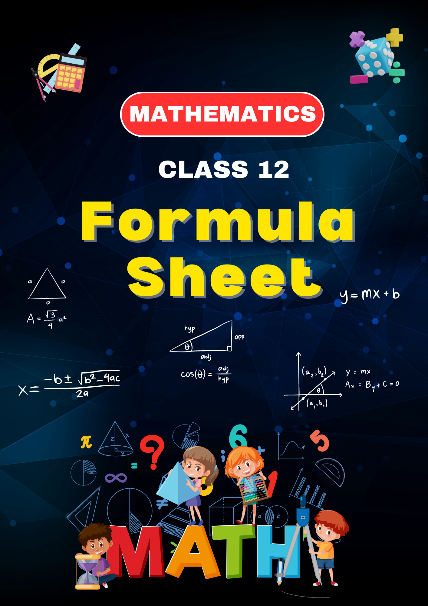 Maths Class 12 Formula Sheet