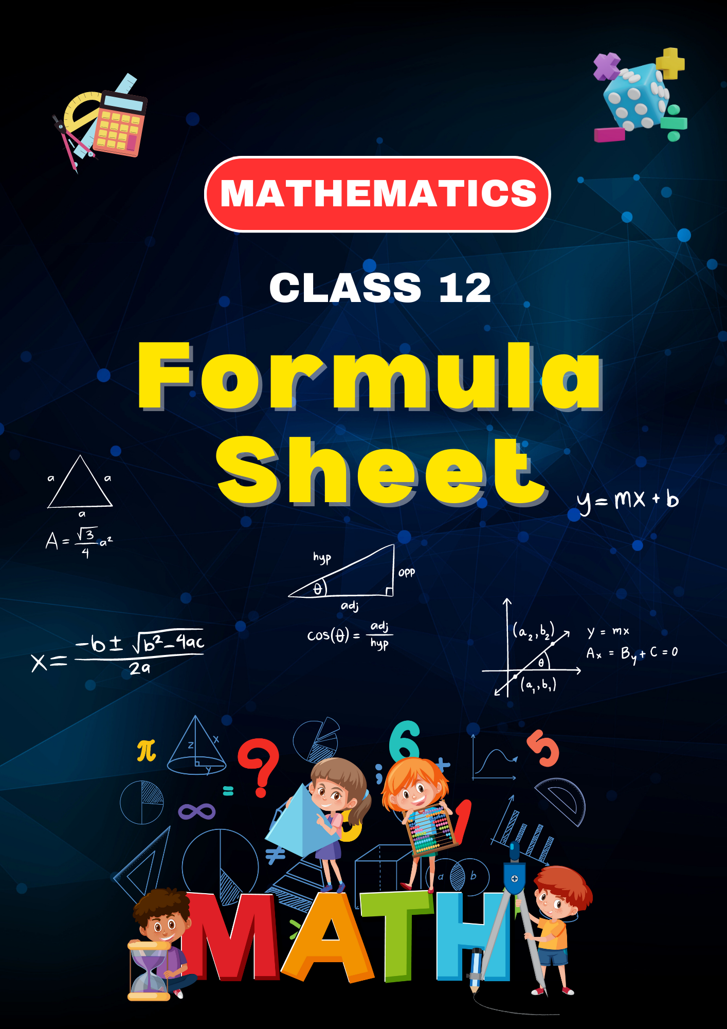 Maths Class 12 Formula Sheet Paperless Prose